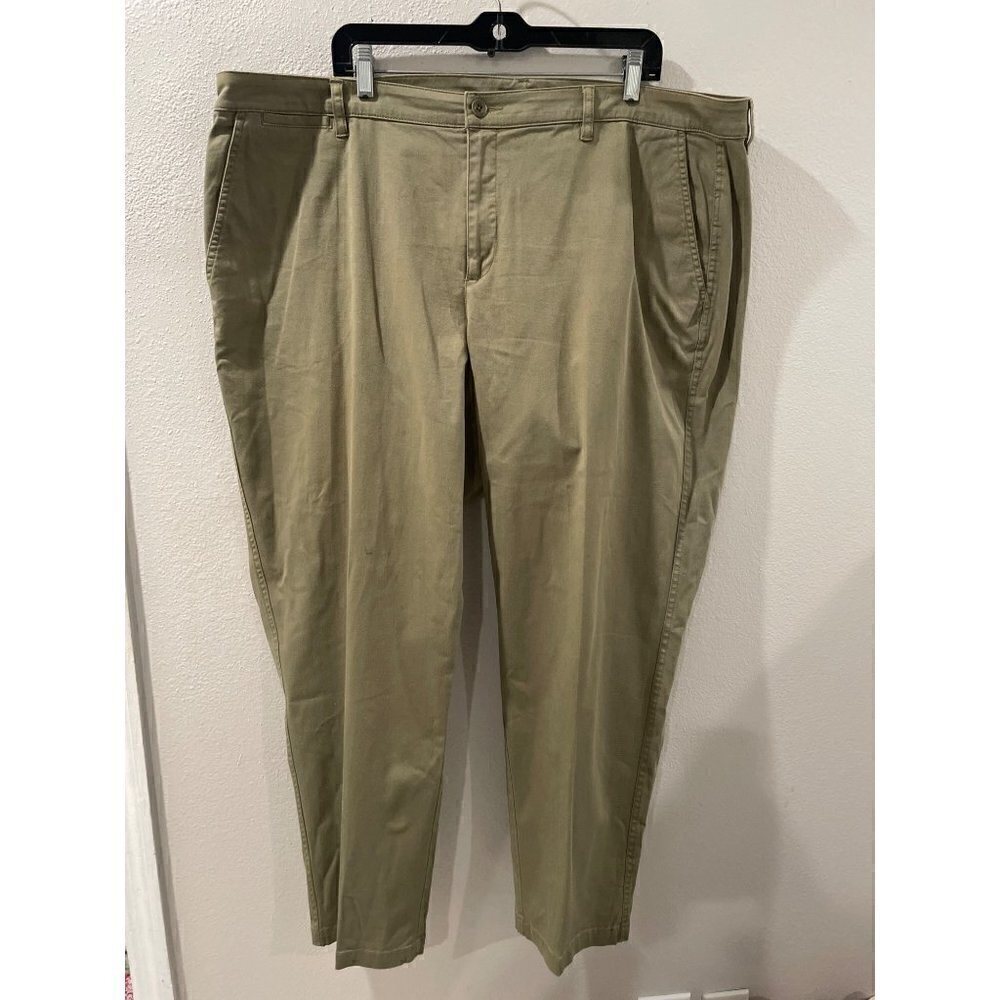 LAUREN RALPH LAUREN Pants WOMENS COTTON ARMY GREEN CURVY SIZE 22W CAREER PANTS